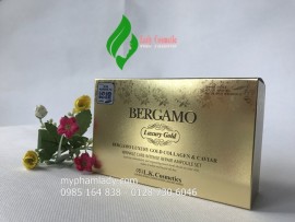 Serum dưỡng va lam trắng da Bergamo Luxury Gold Collagen & Caviar 13ml x 4